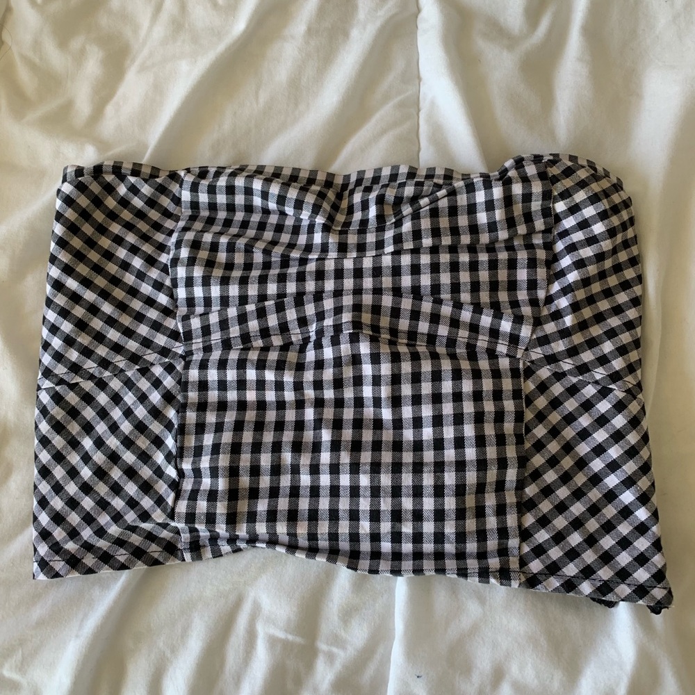 Checkered tube top